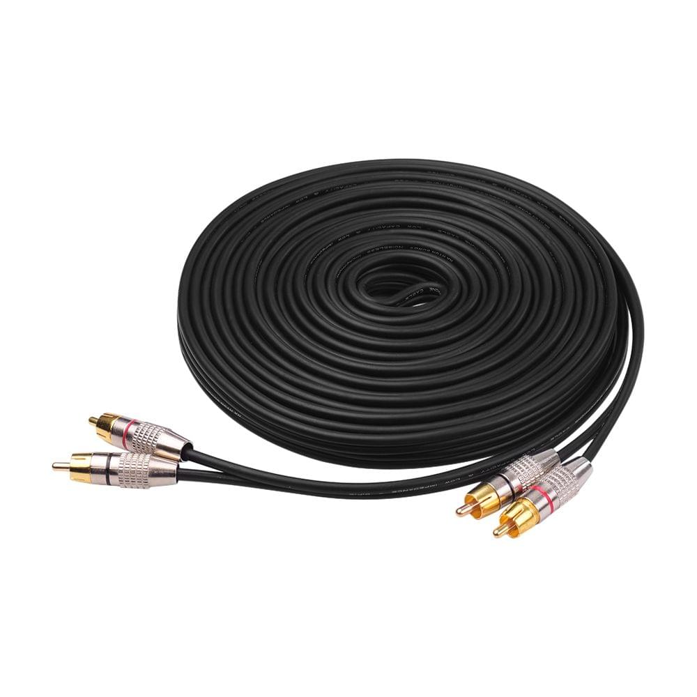 Audio Video Connecting Wires 2RCA to 2RCA Stereo Audio Cable - 10m