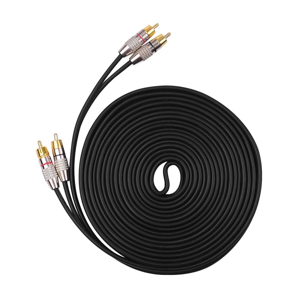 Audio Video Connecting Wires 2RCA to 2RCA Stereo Audio Cable - 10m
