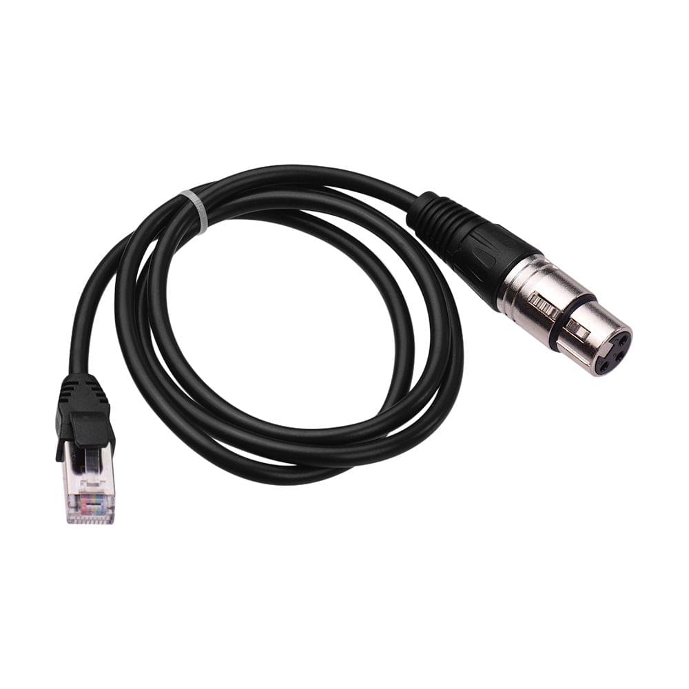 RJ45 Male Network Connector to 3-Pin Mini XLR Female - 1m