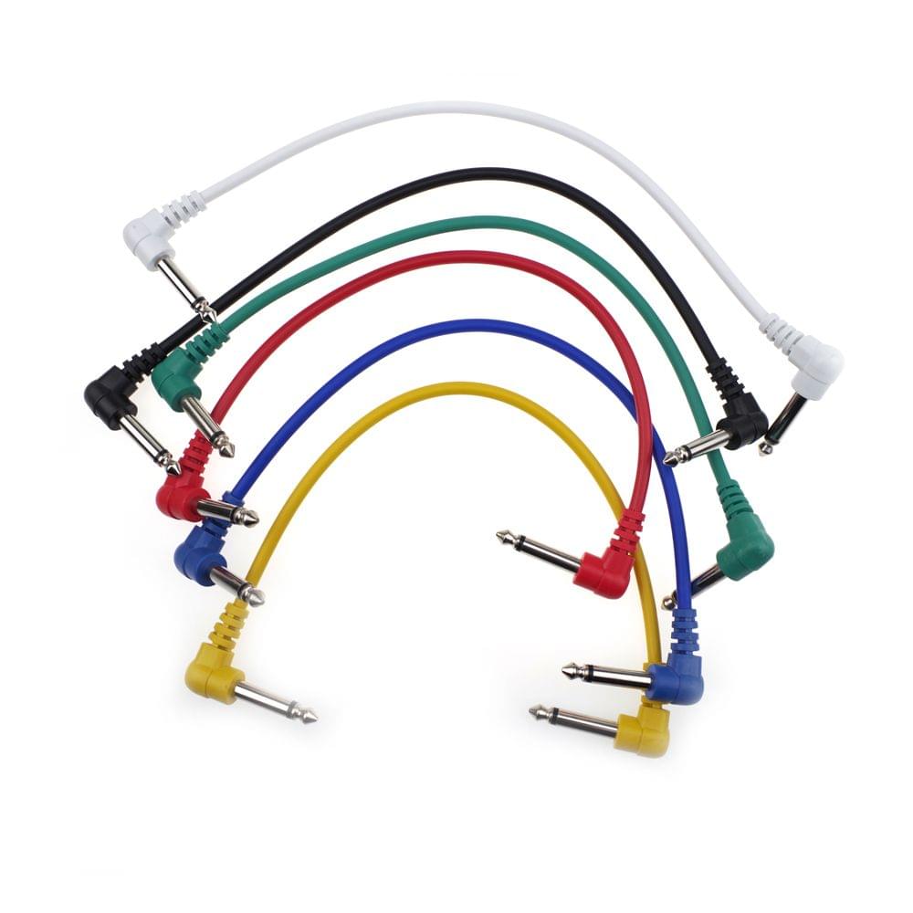 6 Colors Electric Guitar Effect Patch Cable Wire Audio