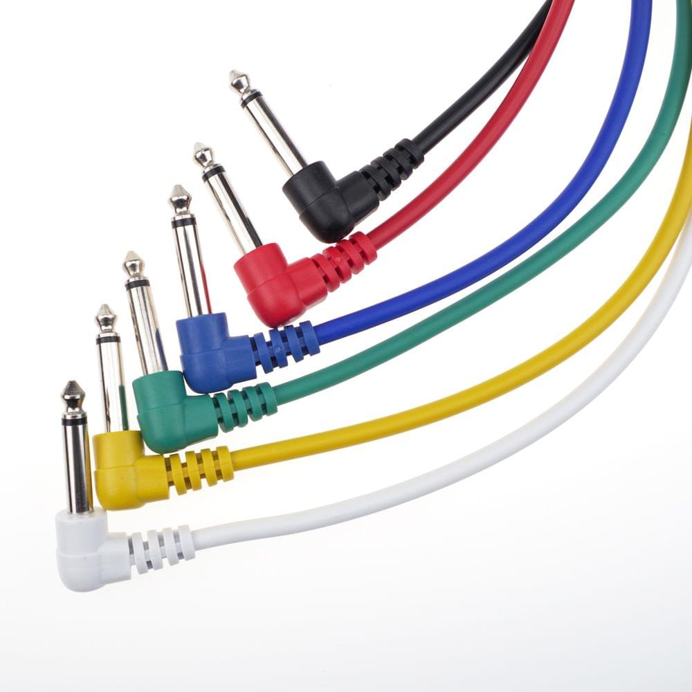 6 Colors Electric Guitar Effect Patch Cable Wire Audio
