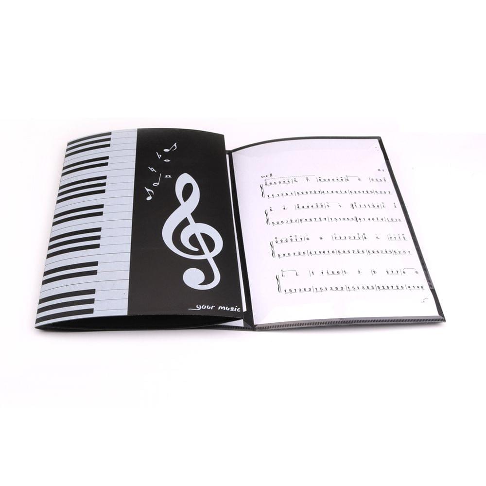 A4 6 Pages Folding Music Score Folder Document Expanded