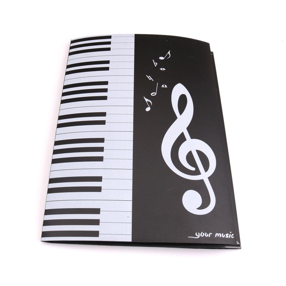 A4 6 Pages Folding Music Score Folder Document Expanded