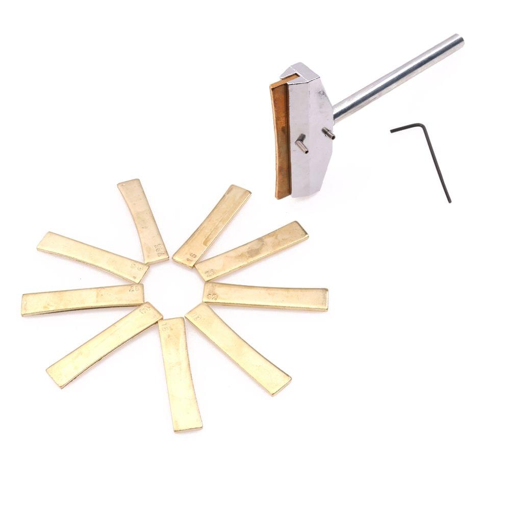 Electric Guitar Bass Neck Fingerboard Fret Inlay Tool 9pcs