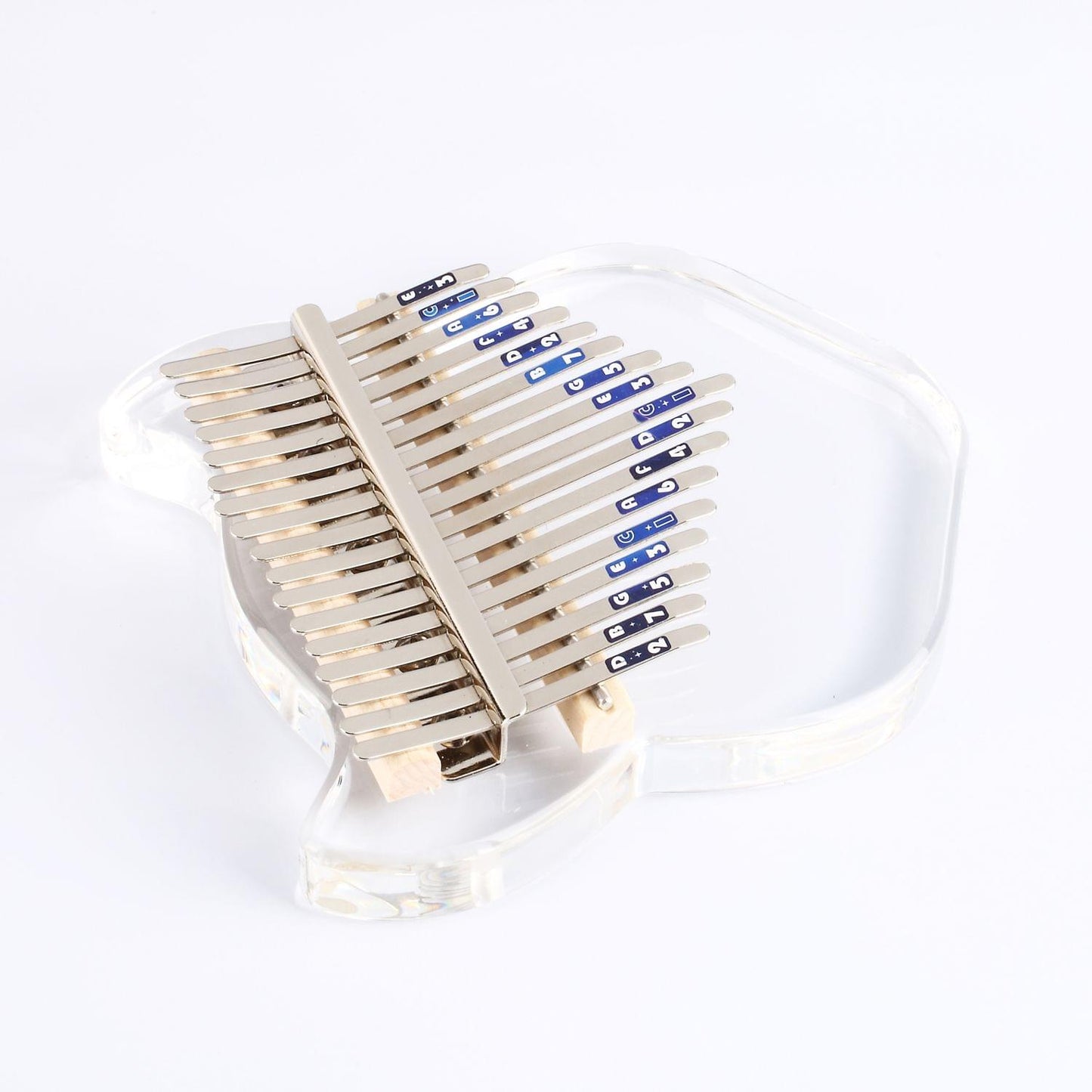 17 Keys Crystal Kalimba African Thumb Transparent Finger - Tiger