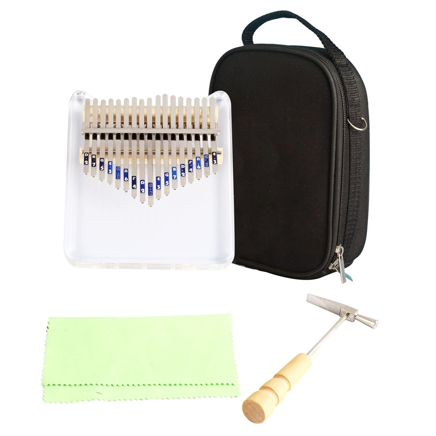 17 Keys Crystal Kalimba African Thumb Transparent Finger - Cat