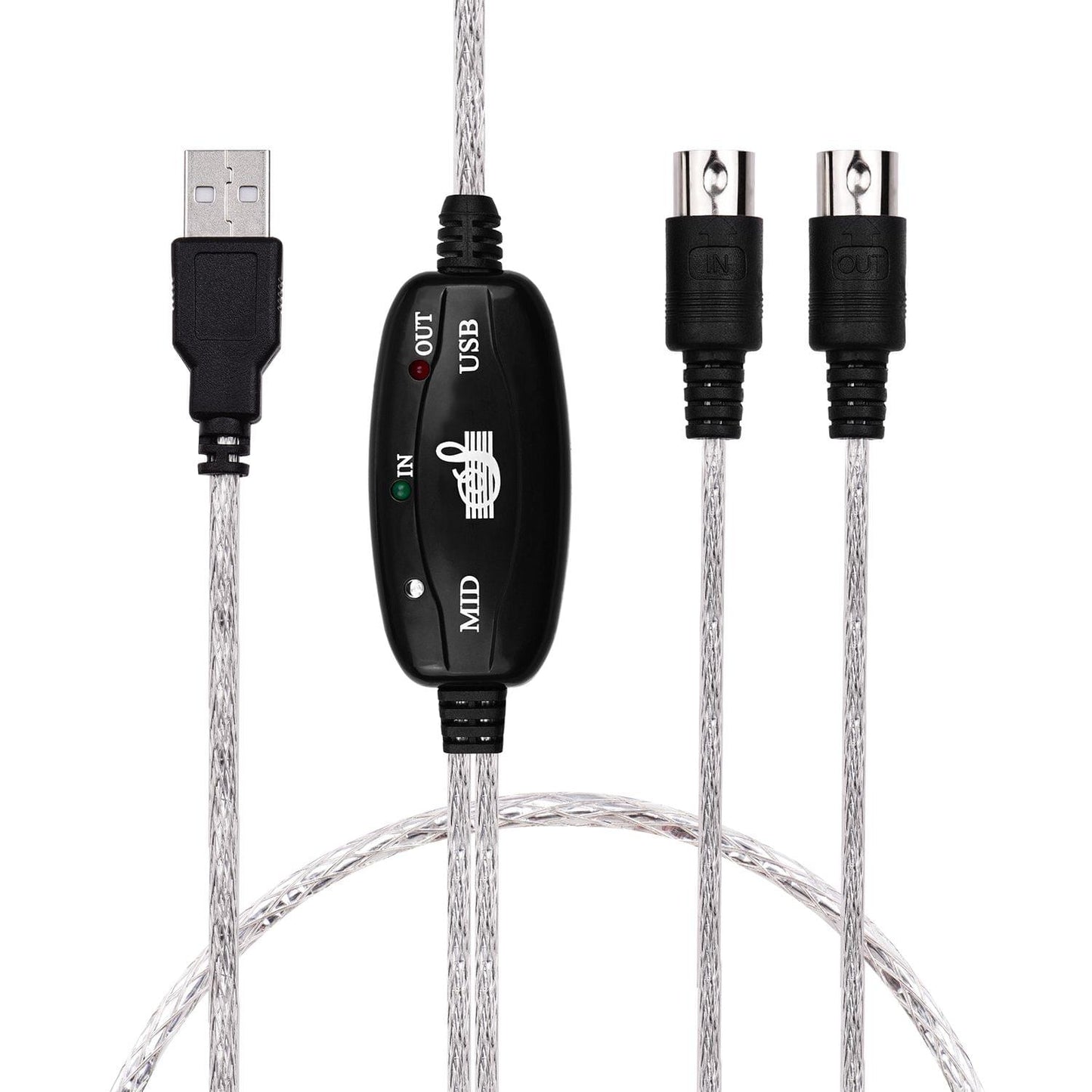 USB to MIDI Audio Cable for Digital MIDI Keyboard Musical