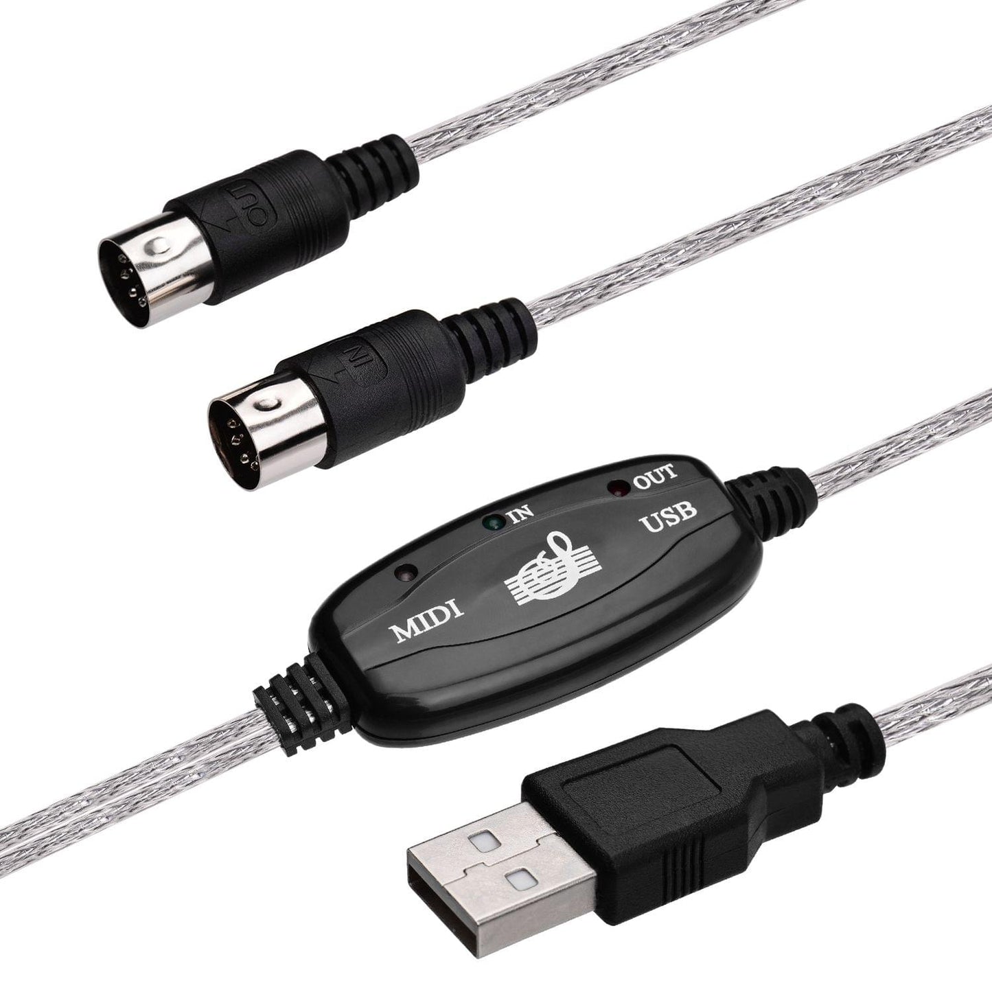 USB to MIDI Audio Cable for Digital MIDI Keyboard Musical