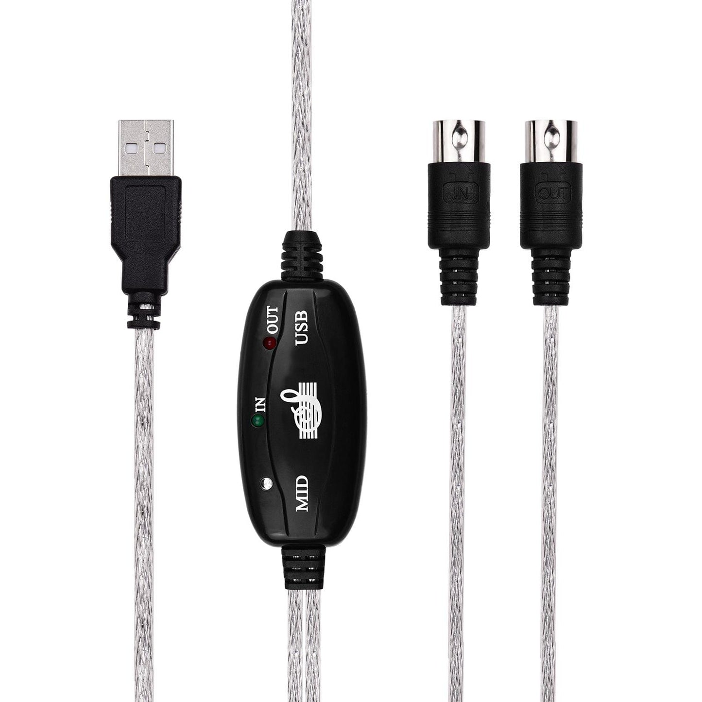 USB to MIDI Audio Cable for Digital MIDI Keyboard Musical