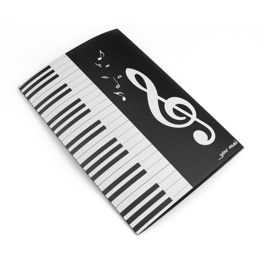 Black Sheet Music Folder A4 Size Storage Holder Binder for
