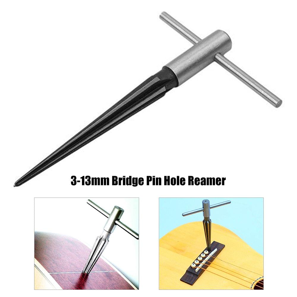 Bridge Pin Hole Reamer Tools T-Handle Tapered 6 Fluted