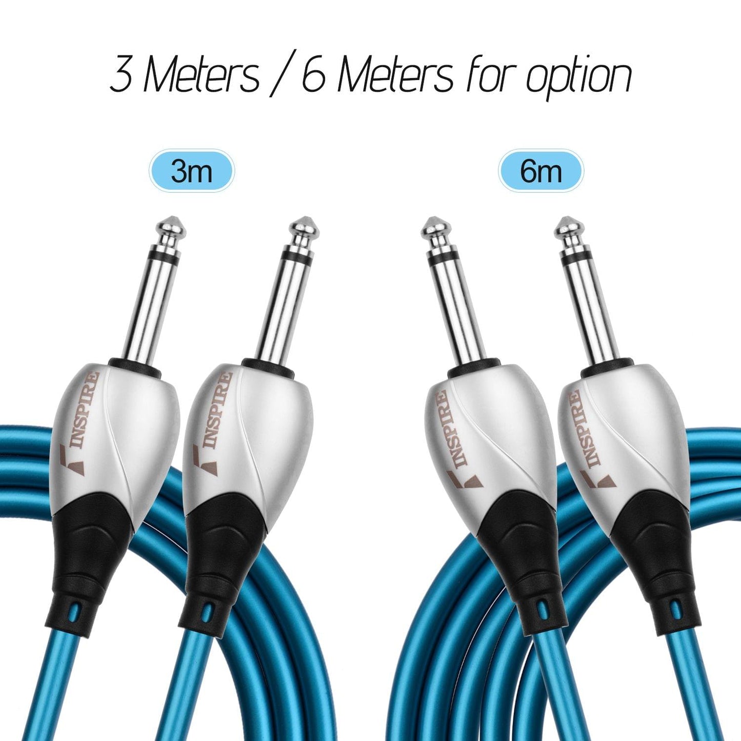 INSPIRE i2-M Guitar Cable Musical Instrument Cord Audio - 6 Meters
