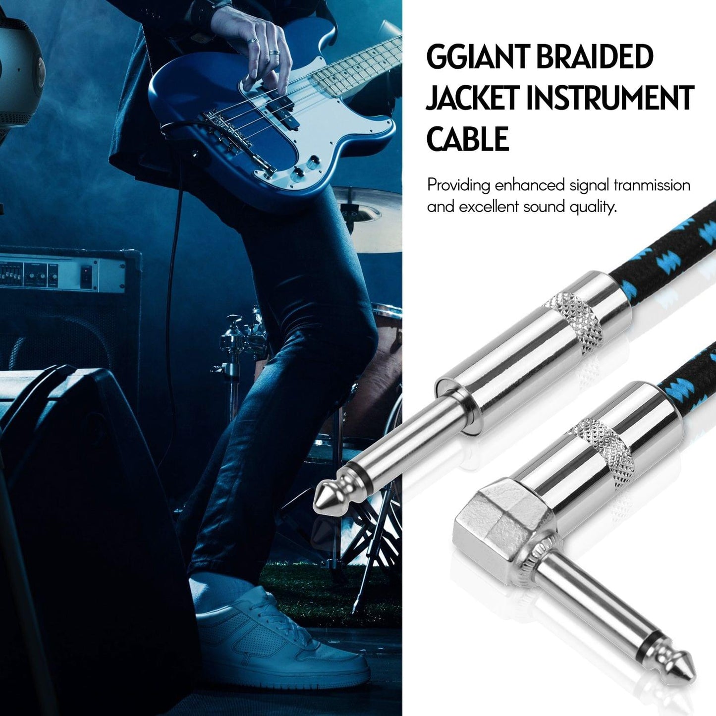 Ggiant ASC-30-3 Musical Instrument Cable High Shield - 3m