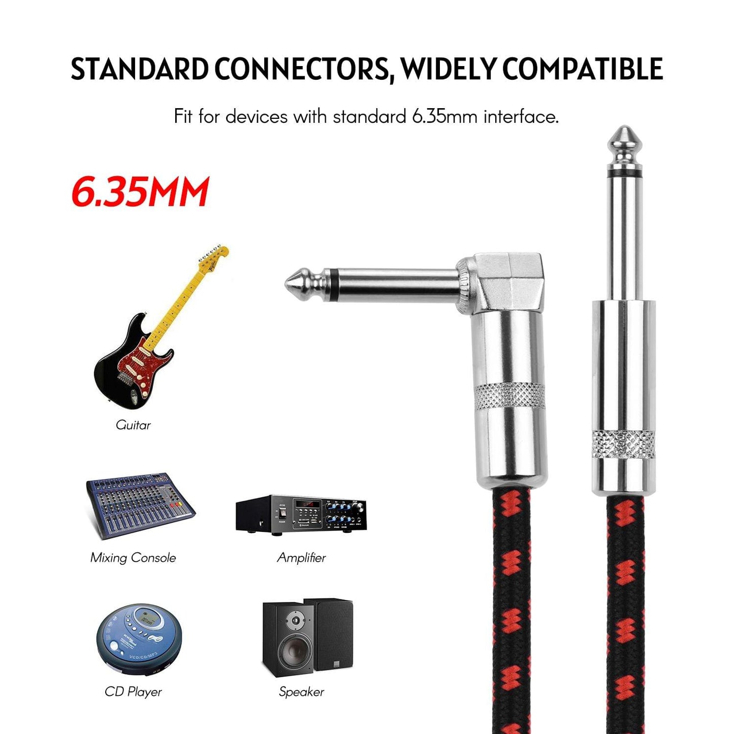 Ggiant ASC-30-5 Musical Instrument Cable High Shield - 3m