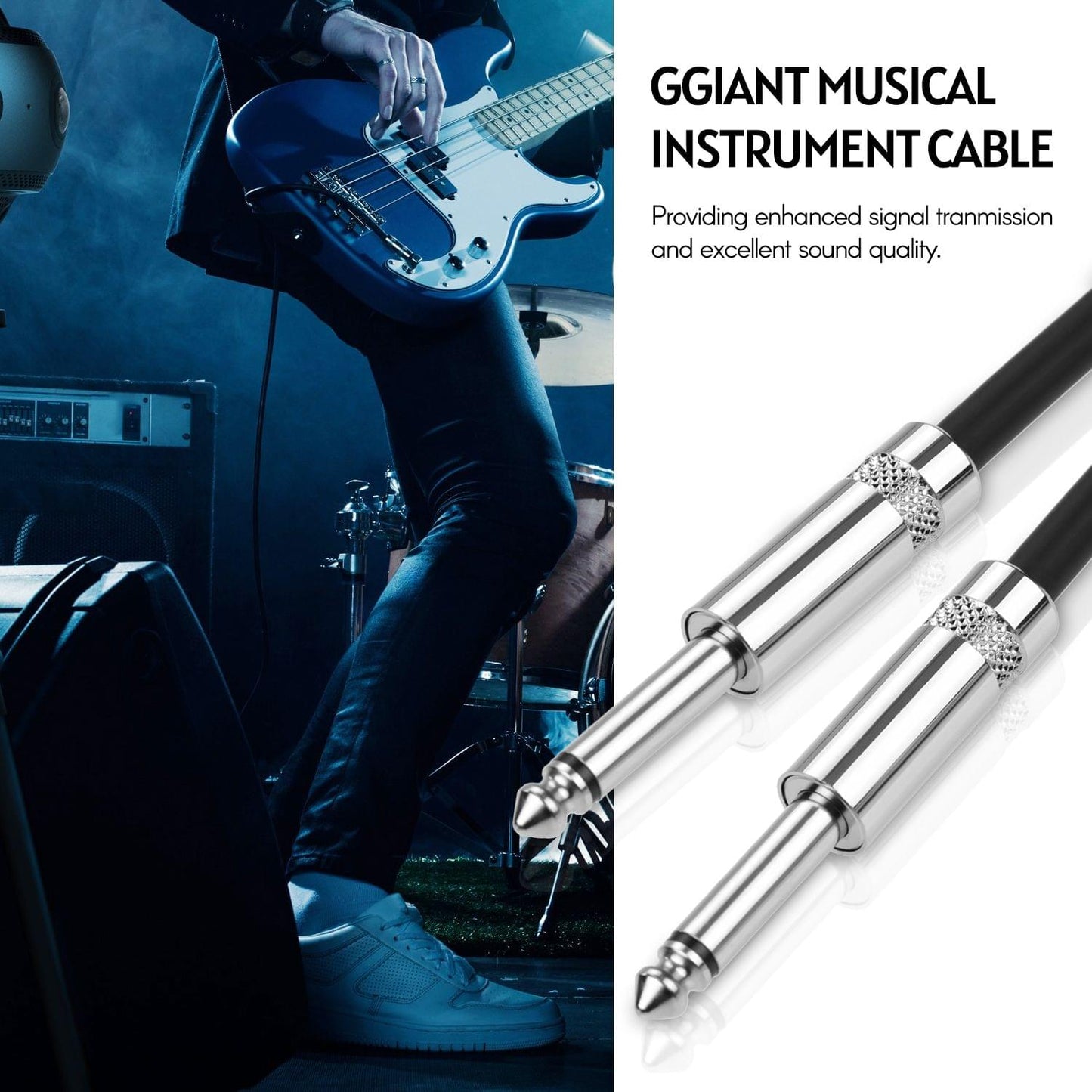 Ggiant AEC-28 Musical Instrument Cable Audio Cables Guitar - 5m