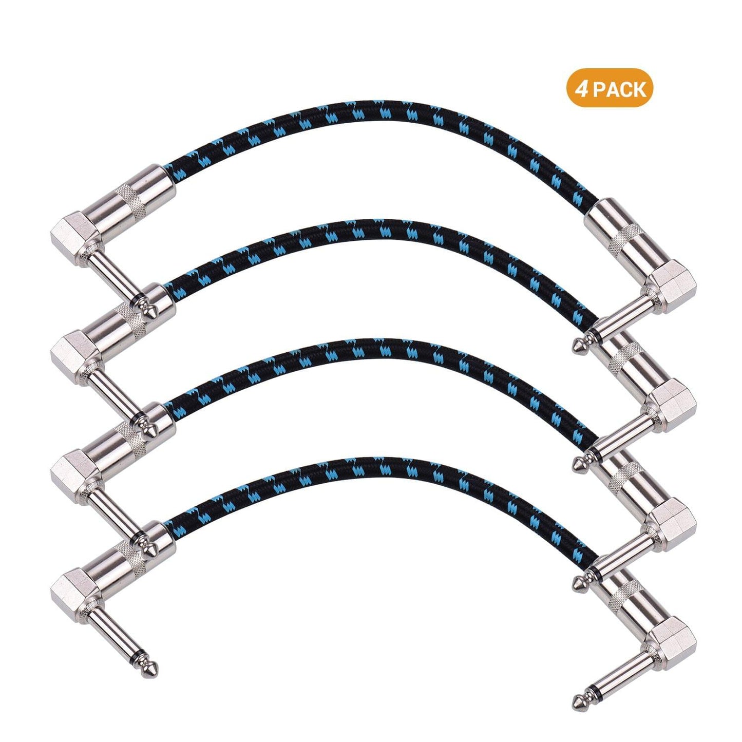 Ggiant AC-18-3 Guitar Pedal Patch Cables 6 Inch Length