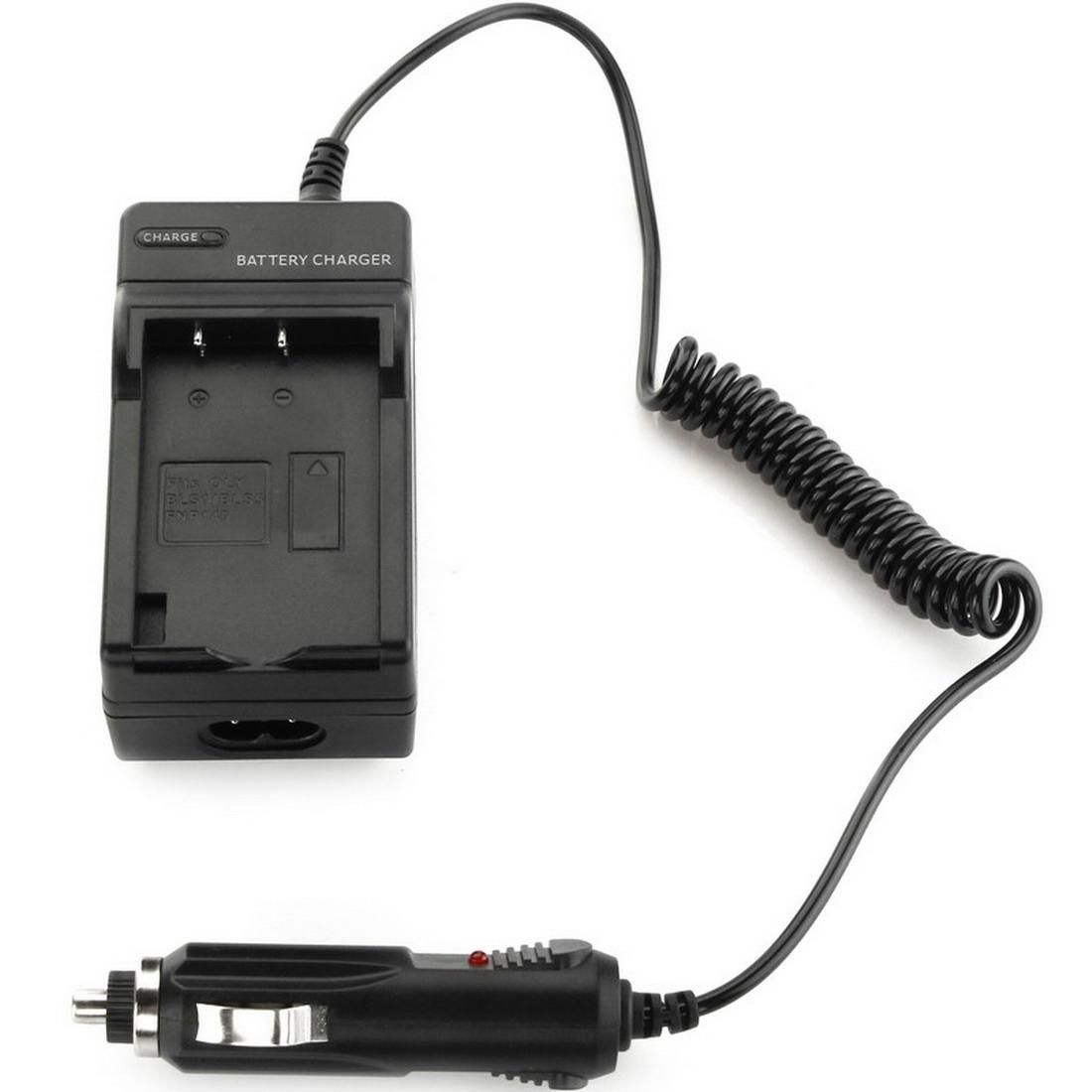 Digital Camera Battery Charger for OLYMPUS BLS1 (Black)
