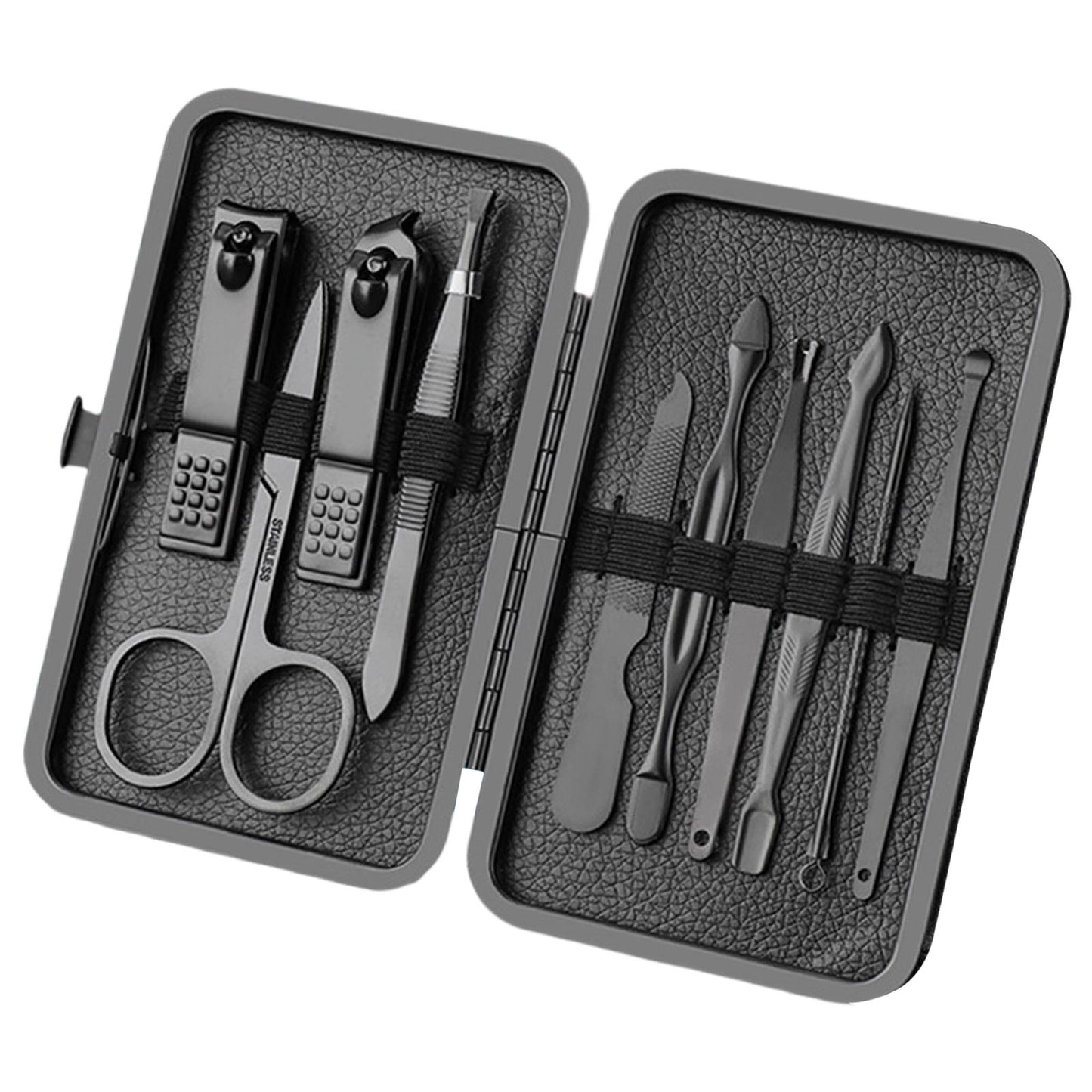 Manicure Nail Clipper Set Nail File Sharp Ear Spoon Fingernail Toenail 10PCS
