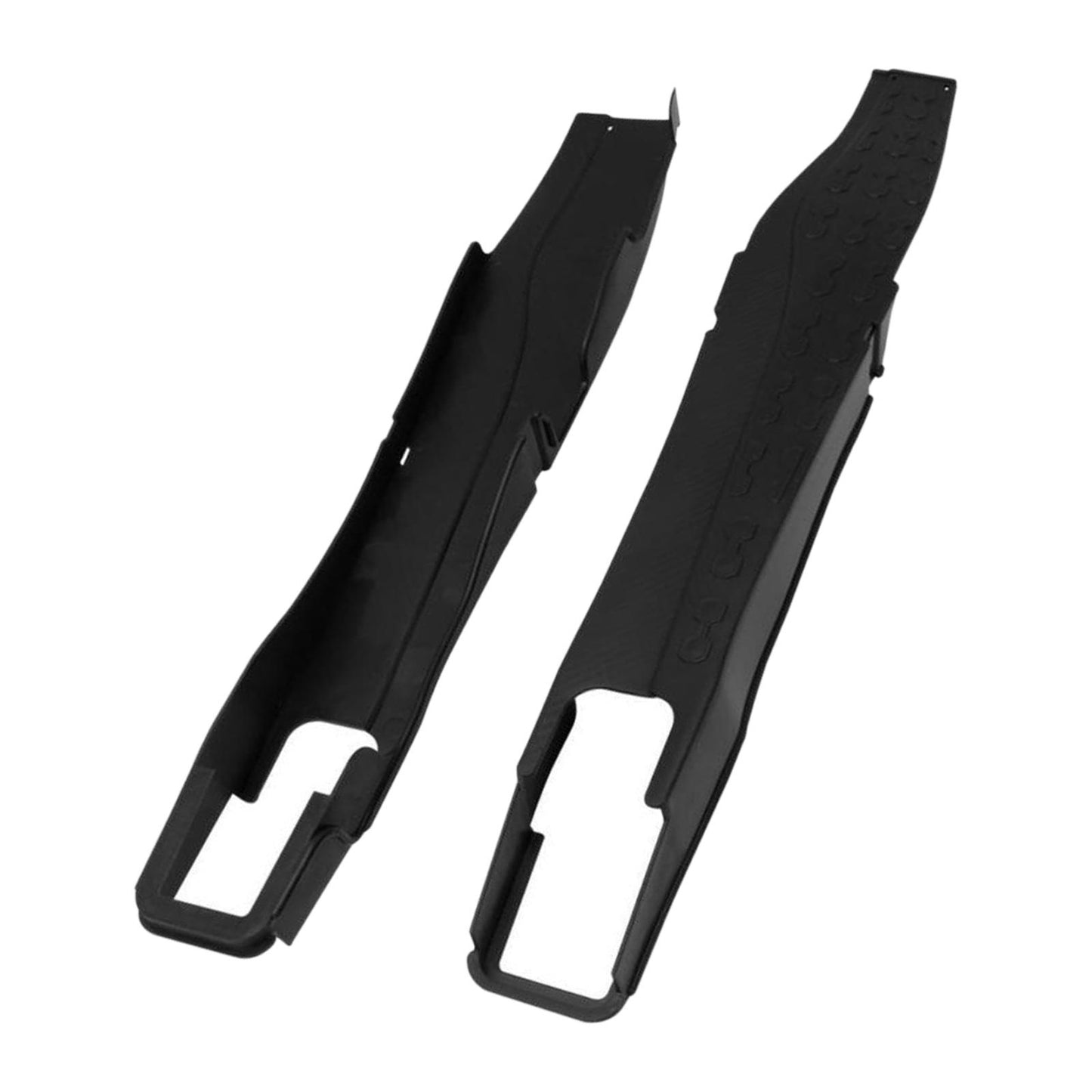 2 Pieces Motorcycle Swing Arm Protector Cover Universal Spare Parts Plastic Black