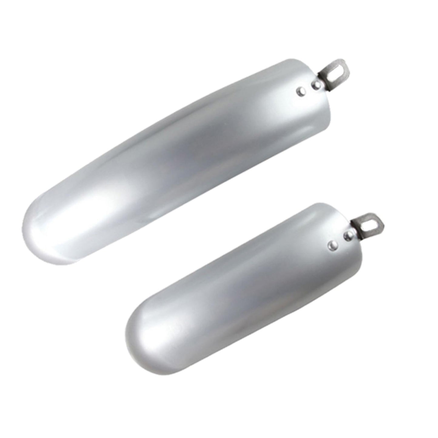 2Pcs Folding Bike Mudguard Mud Guard Front Rear Fenders Cycling Parts Silver 12inch