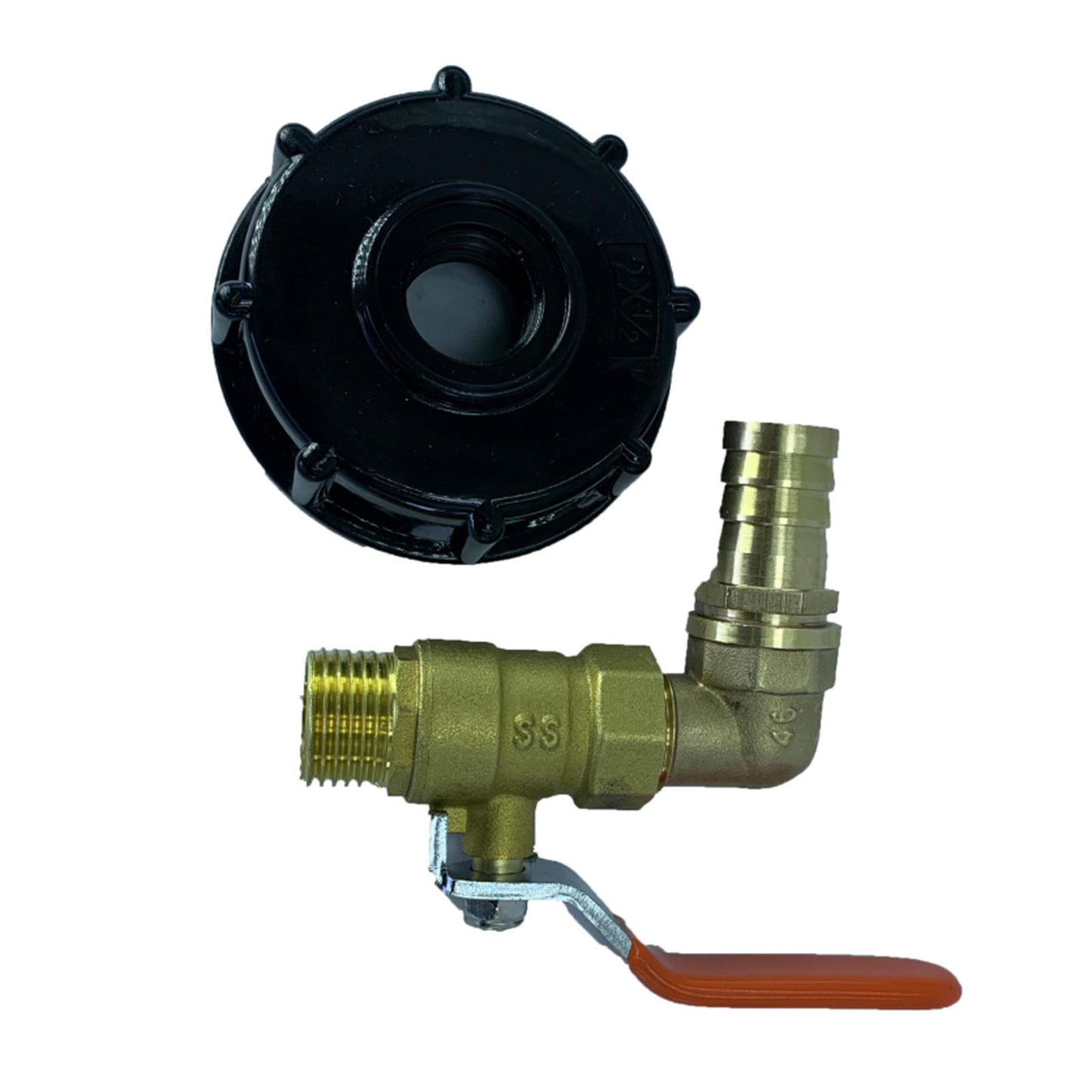 Durable IBC Tote Adapter Garden Tap Ball Valve Joint Faucet Accessories 20mm 90 Degree
