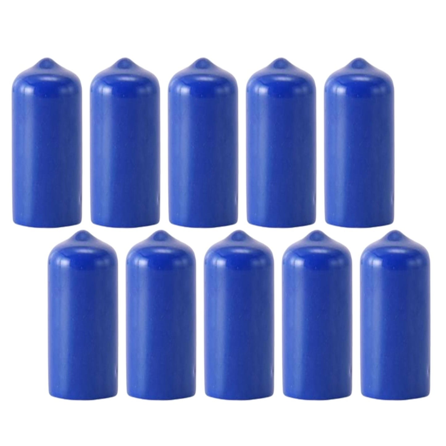 10Pcs Rubber Cue Cover Protector Head Cover Pool Billiard Protective blue 13mm