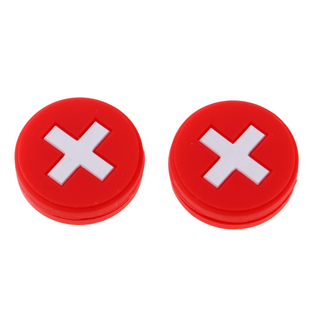 2 Pieces National Flag Silicone Tennis Racket Shock Absorbers Switzerland