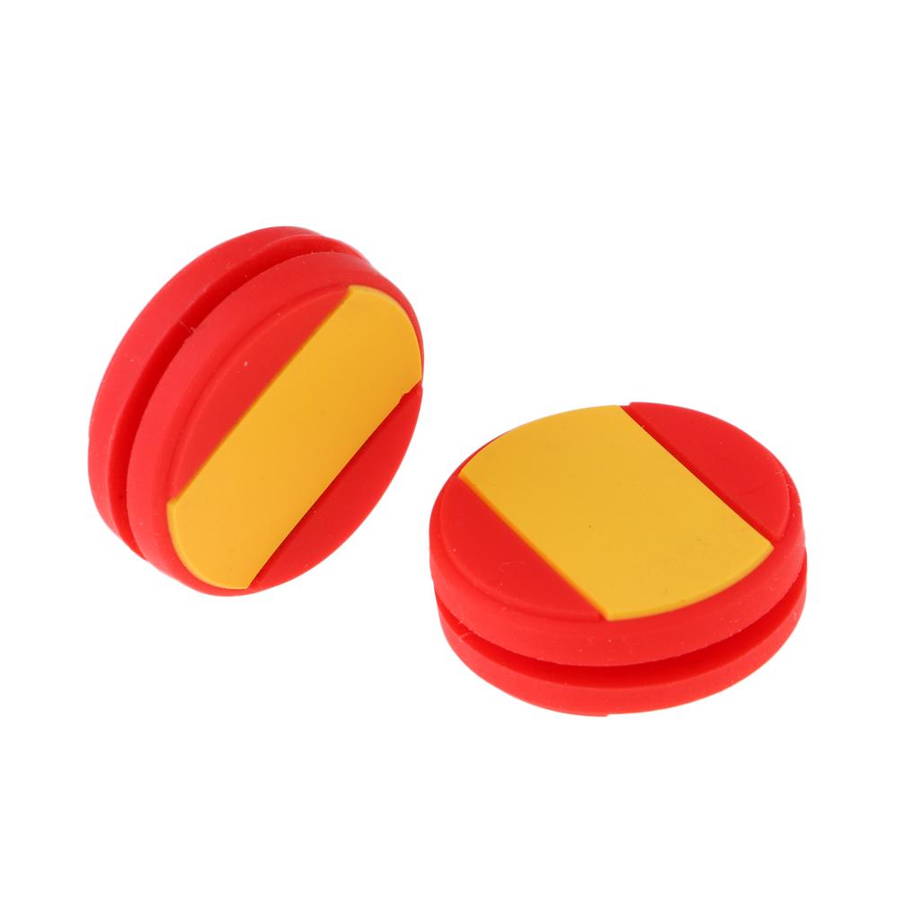 2 Pieces National Flag Silicone Tennis Racket Shock Absorbers Spain