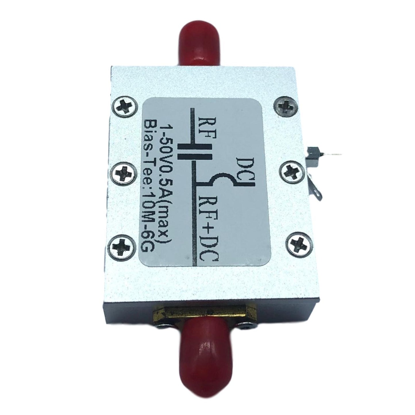 10MHz-6GHz Bias Tee DC Blocks Frequency Microwave for SDR LNA with Case