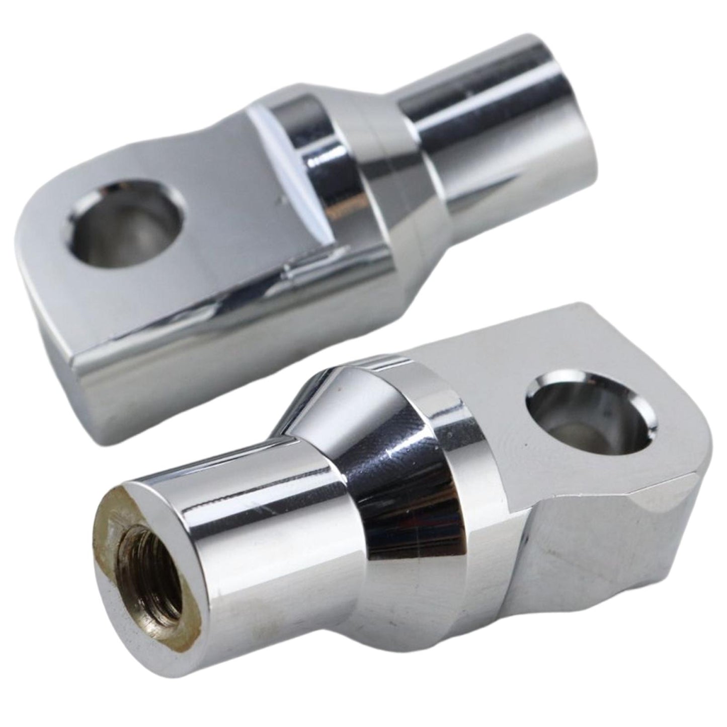 2Pcs Motorcycle Foot Pegs Mounting Bolts Adapter Fits for Silver