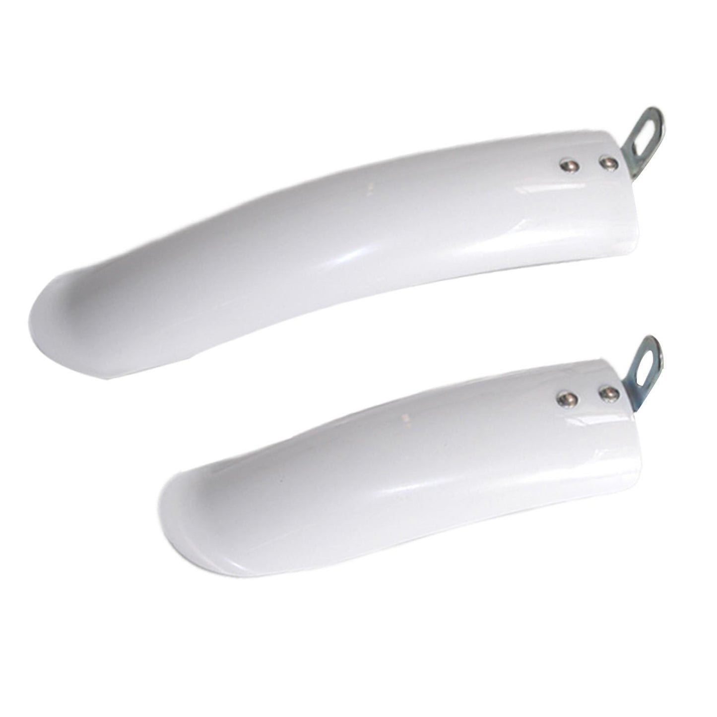 2Pcs Folding Bike Mudguard Mud Guard Front Rear Fenders Cycling Parts White 14inch