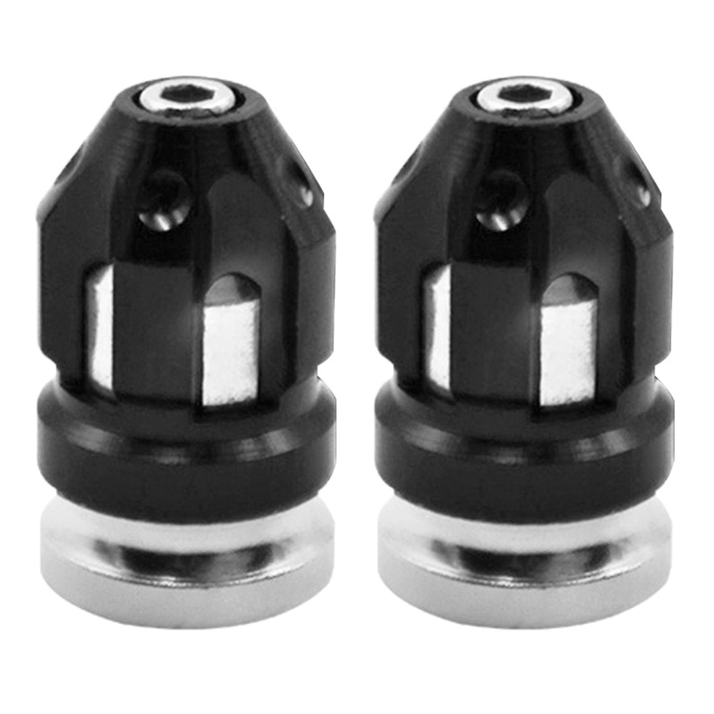 2Pcs Tire Valve Stem Caps Protection Fit for Motorcycles Suvs Mountain Bike Black