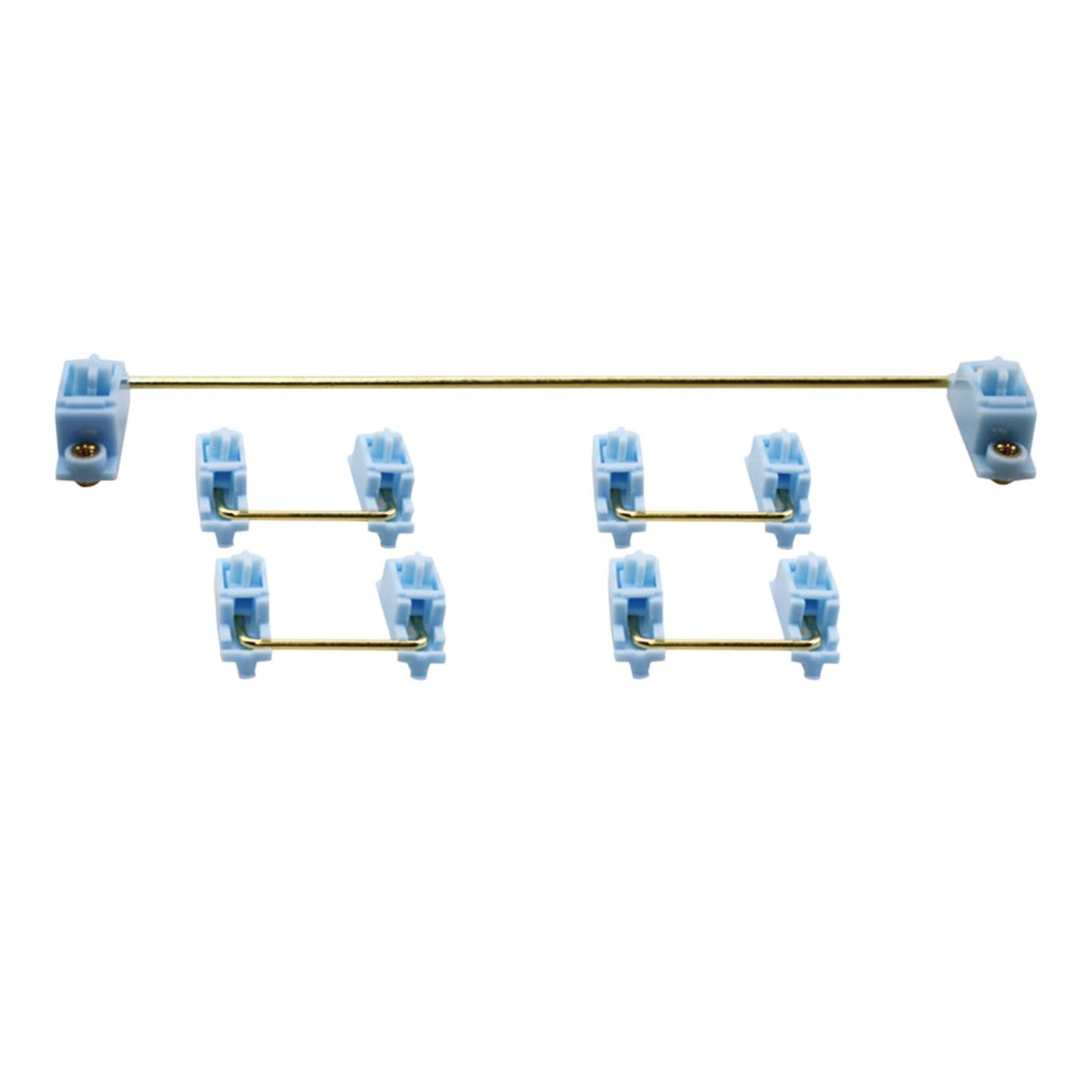 Gold Plated PCB Screw-in Stabilizers 2U 6.25U 5Pcs for 60 87 Blue