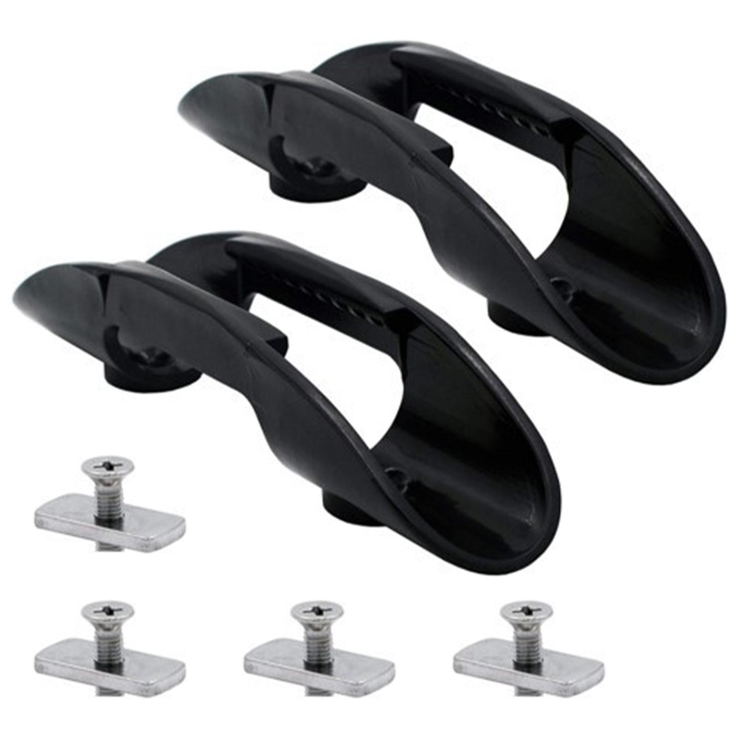 2Pcs Kayak Paddle Holder Clips Oars Keeper Marine Boat W/ Screws Hardware