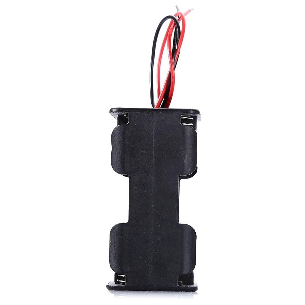 LandaTianrui LDTR-DJ003 6 x AA Batteries Case Storage Holder with 15cm Cable for Arduino (Black)