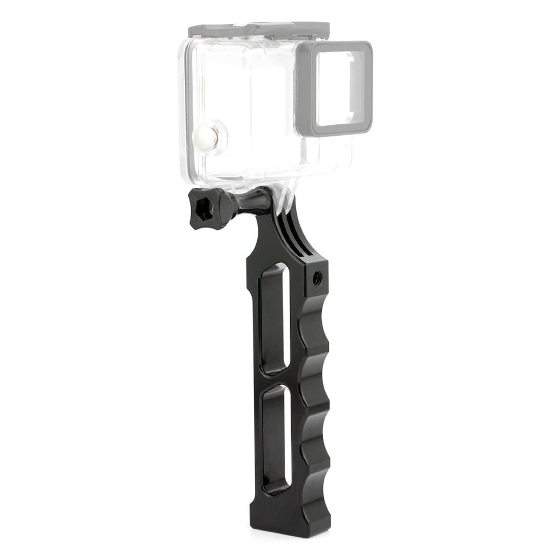 PULUZ Aluminum Alloy Tactical Hand Holder Grip for DJI Osmo Action, GoPro NEW HERO /HERO7 /6 /5 /5 Session /4 Session /4 /3+ /3 /2 /1, Xiaoyi and Other Action Cameras (Black)