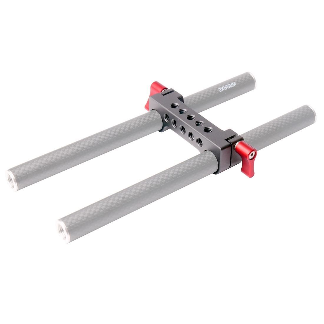 WARAXE 1970 Dual Railblock Connector Support Bracket for 15mm Rail Rod Support System (Grey)