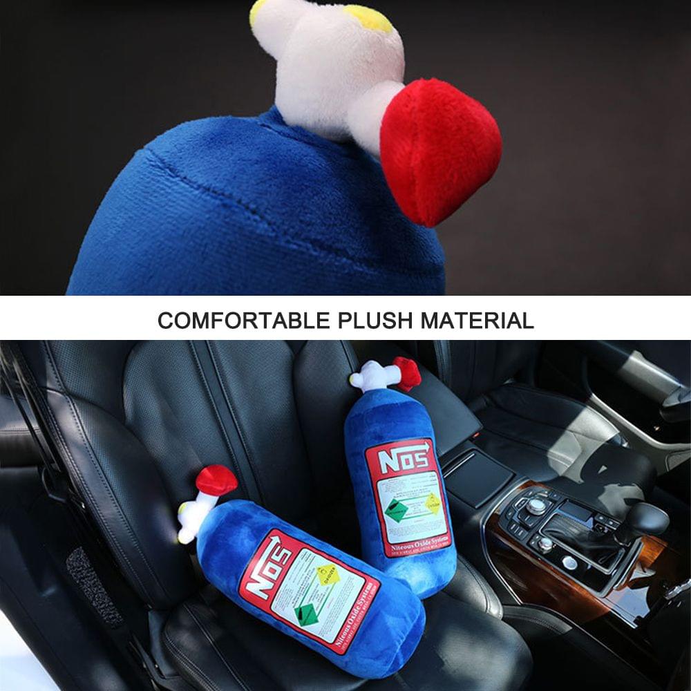 NOS Nitrous Oxide Bottle Pillow Car Decor Headrest Cushion