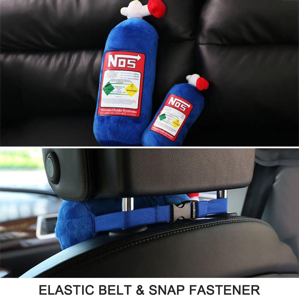 NOS Nitrous Oxide Bottle Pillow Car Decor Headrest Cushion