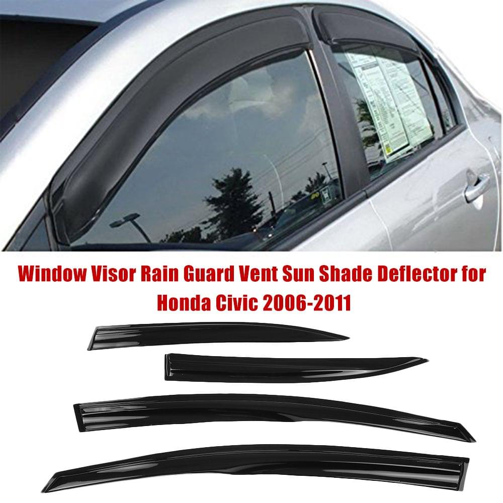 Window Visor Rain Guard Vent Sun Shade Deflector for Honda