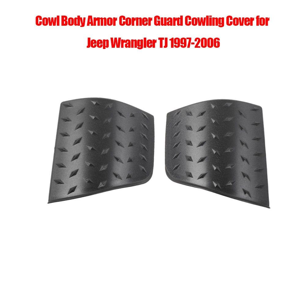 Cowl Body Armor Corner Guard Cowling Cover for Jeep Wrangler