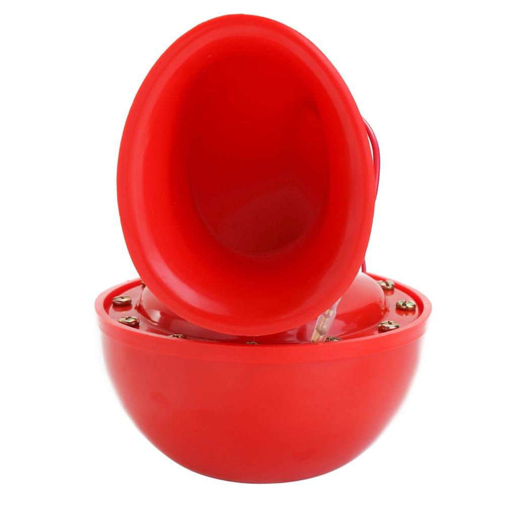 Loud 200DB 12V/24V Red Electric Bull Horn Air Horn Raging - 2
