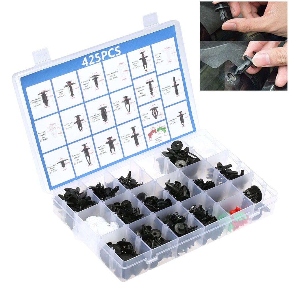 460Pcs Plastic Fasteners Kits & Trim Removal Tool Retainer