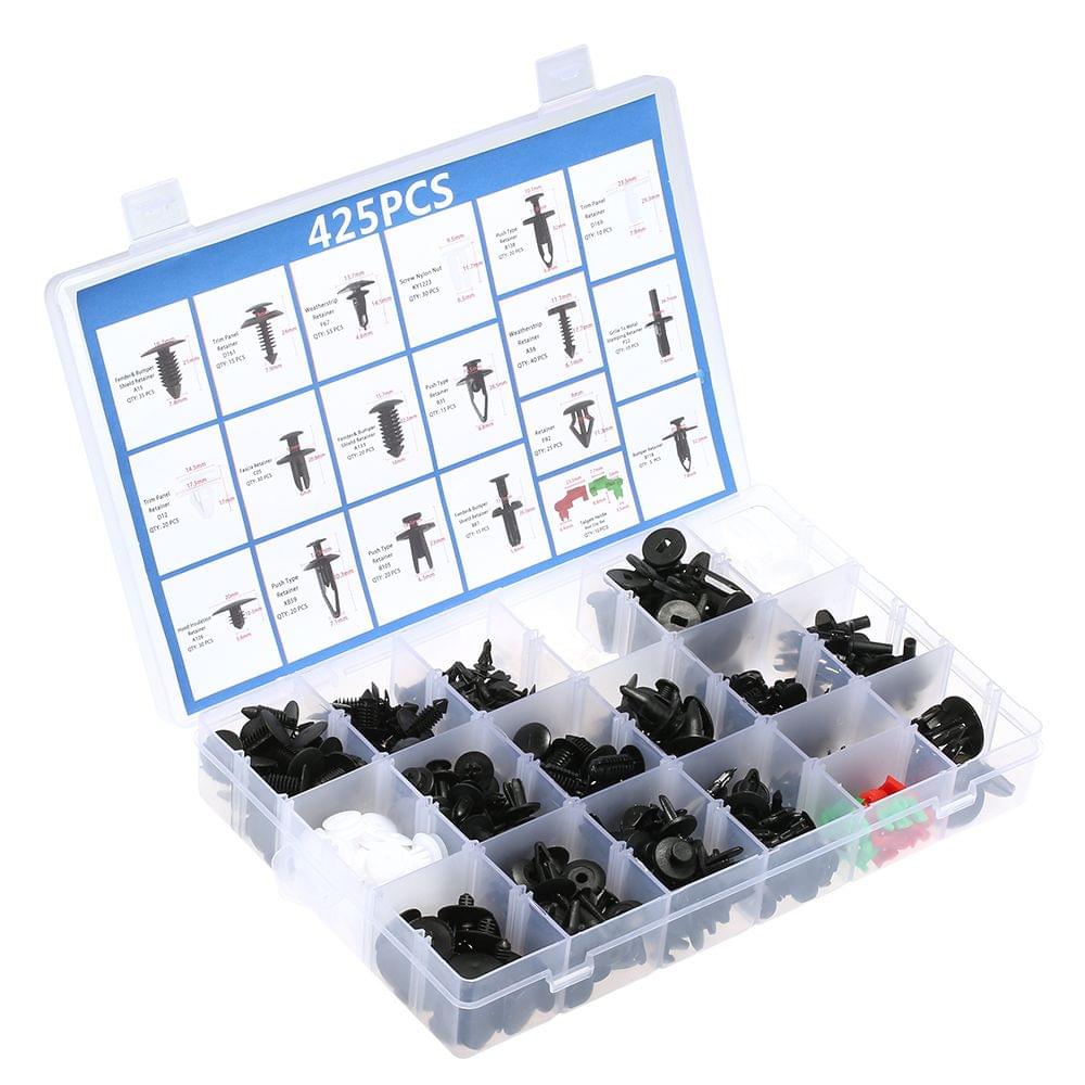 460Pcs Plastic Fasteners Kits & Trim Removal Tool Retainer