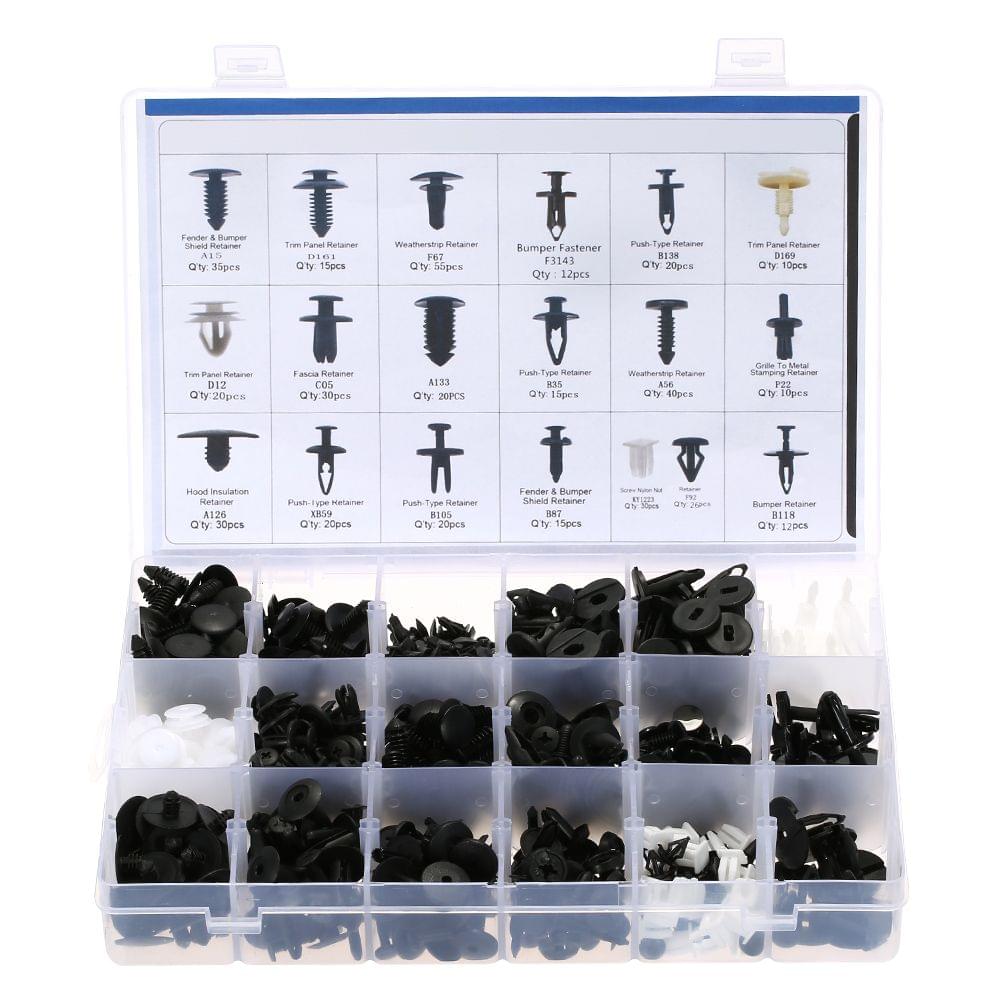 470Pcs Car Retainer Clips Plastic Fasteners Kit & Trim - 470pcs