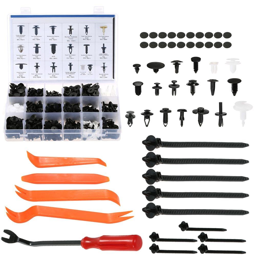470Pcs Car Retainer Clips Plastic Fasteners Kit & Trim - 470pcs