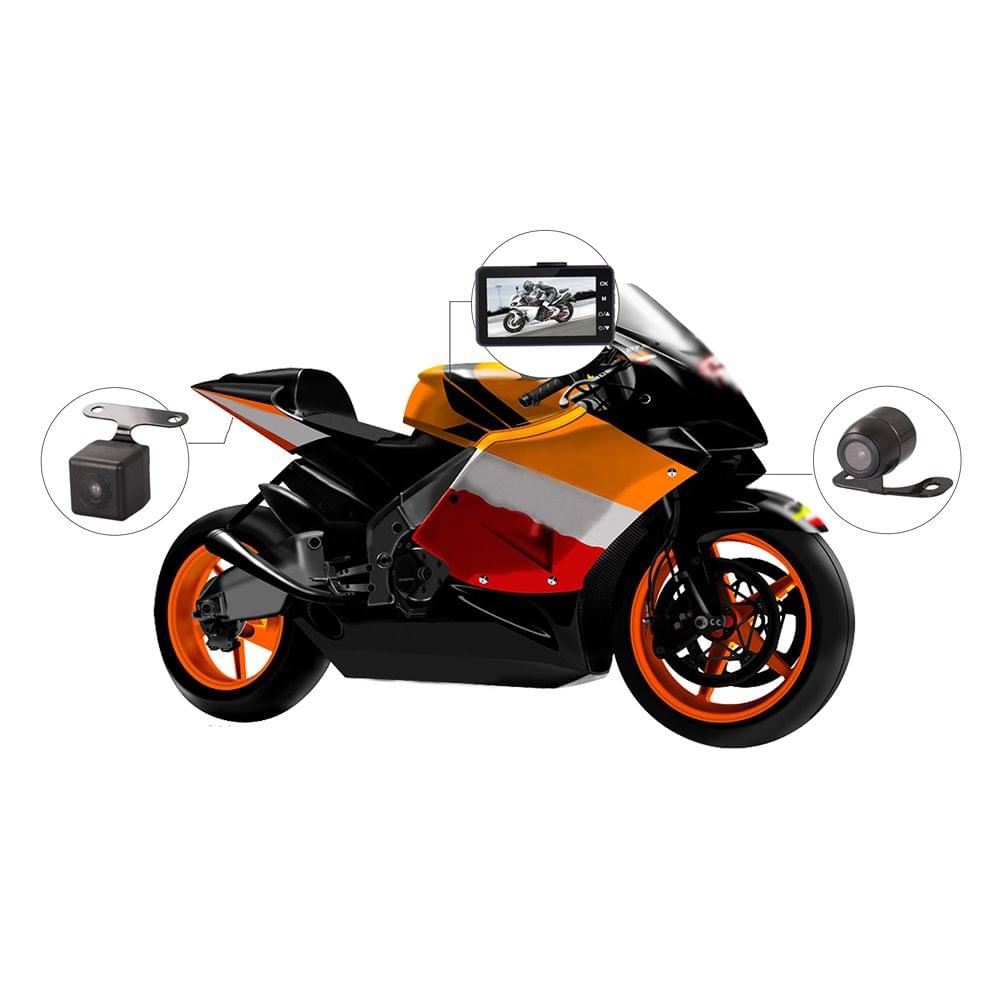 ThiEYE 1080P Motorcycle DVR Driving Recorder Front Rear View