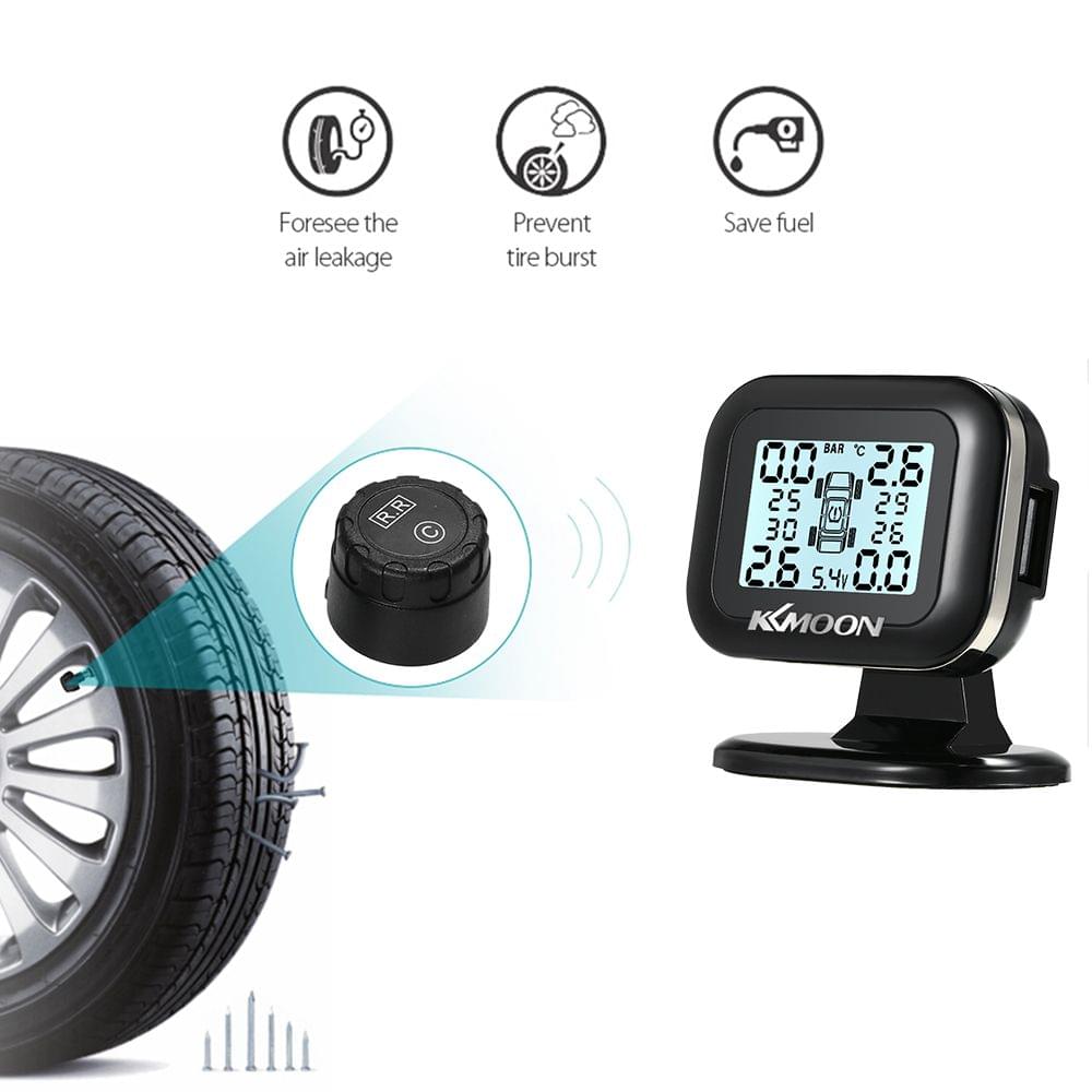 KKmoon TPMS Tire Pressure Monitoring System Wireless