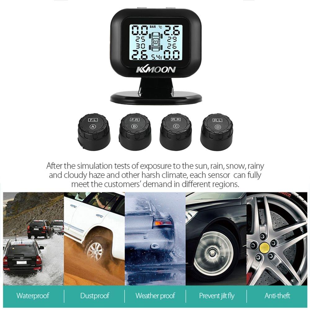 KKmoon TPMS Tire Pressure Monitoring System Wireless