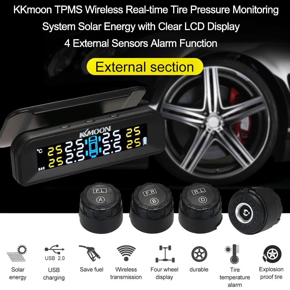 KKmoon TPMS Tire Pressure Monitoring System Wireless - External Sensors